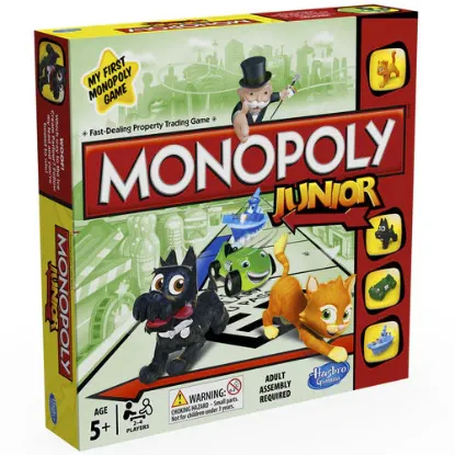 Picture of Monopoly Junior Board Game Original Hasbro - English and French Version available